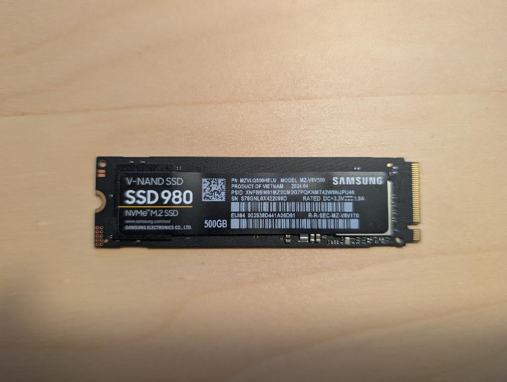 Samsung SSD 980 500GB (MZ-V8V500), Intern, SSD, Ophalen of Verzenden, Zo goed als nieuw