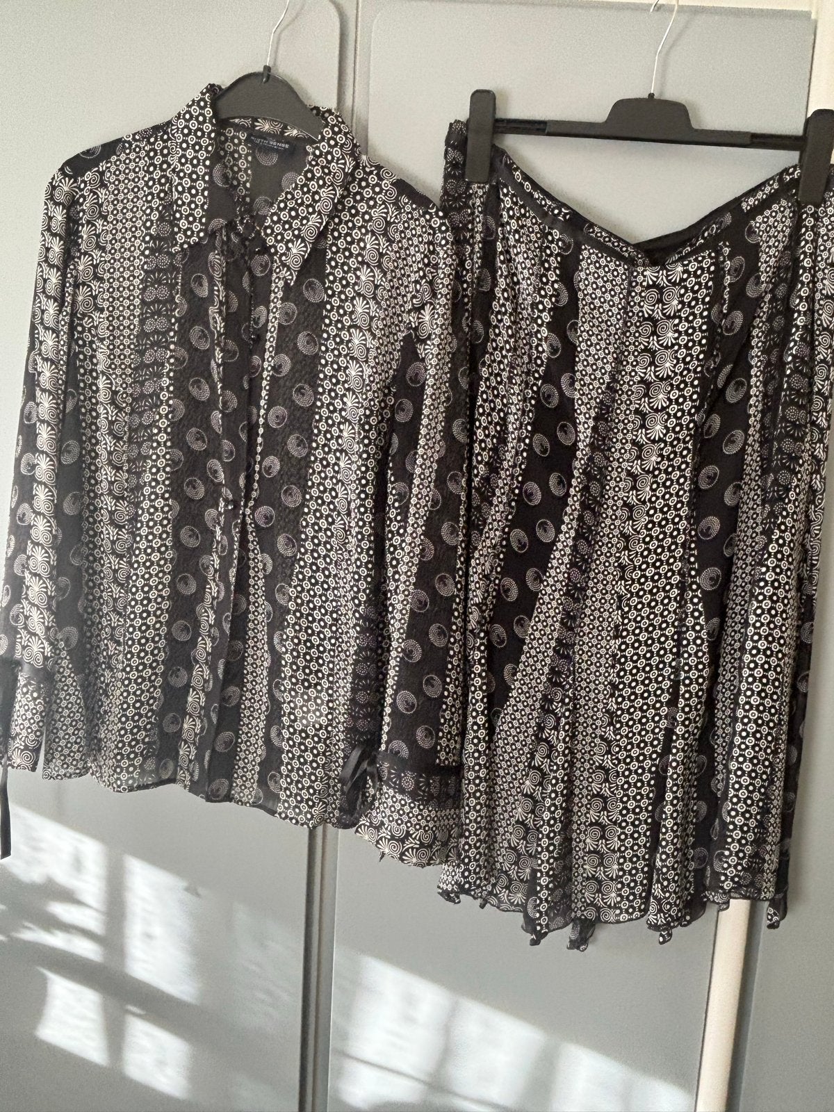 Sixth Sense Rok met Blouse Set - Maat 46, Ophalen of Verzenden, Zo goed als nieuw, Maat 46/48 (XL) of groter, Zwart