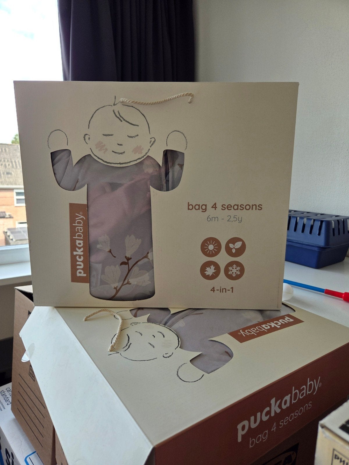 Puckababy Bag 4 Seasons Slaapzak 6m-2.5y, Wasbaar, Gebruikt, Puckababy, Ophalen of Verzenden