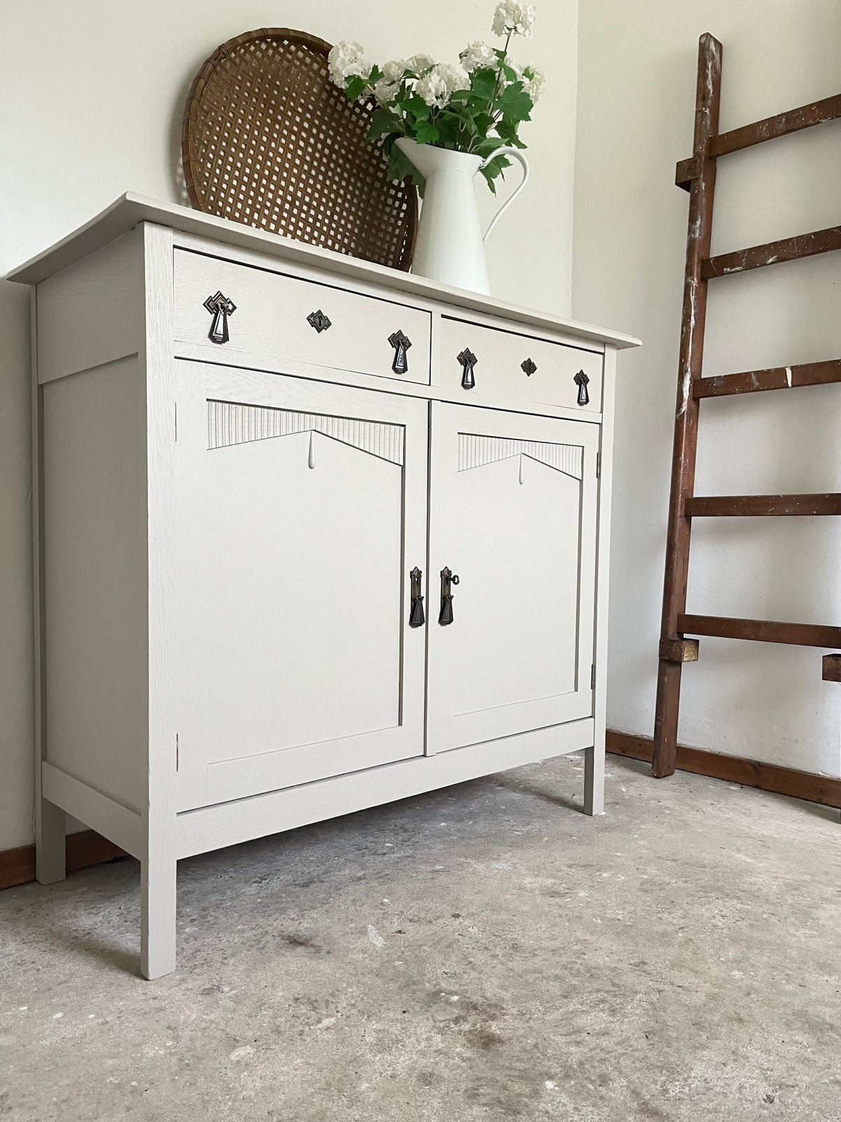 Vintage eiken kastje , dressoir, commode, art deco, Ophalen, Gebruikt, Nvt, Nvt
