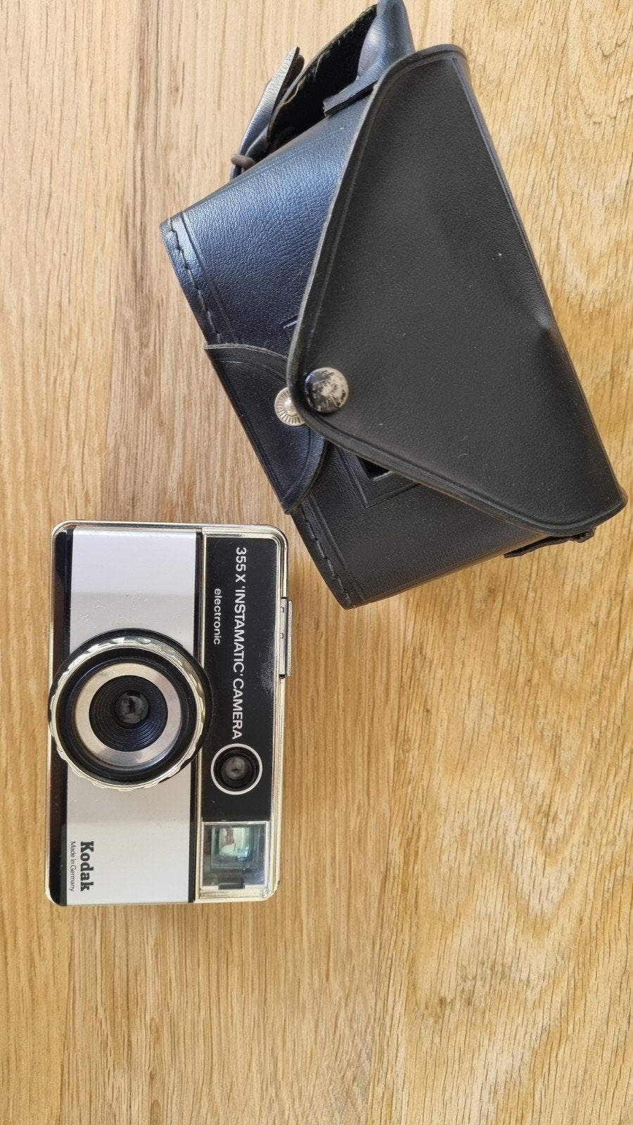 Vintage Kodak Instamatic 355X Camera met hoes, Ophalen of Verzenden