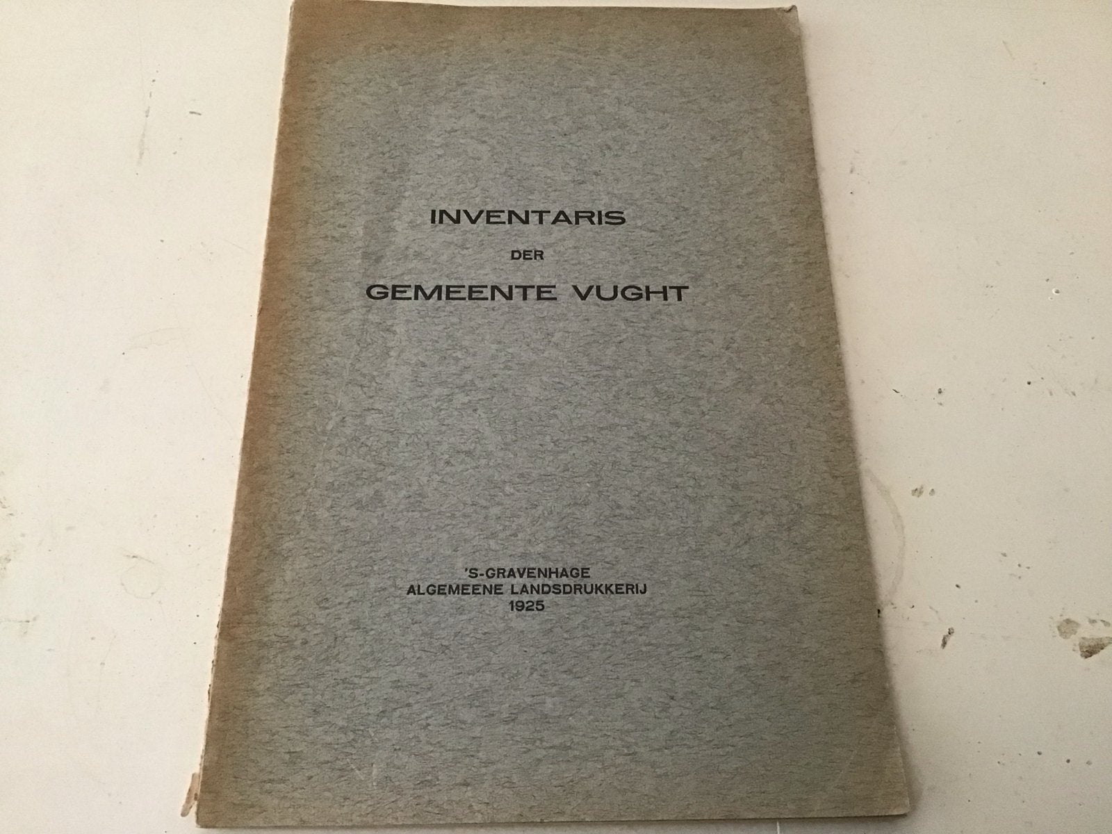 Inventaris Gemeente Vught - Historisch Boekje, Ophalen of Verzenden, 20e eeuw of later, Gelezen