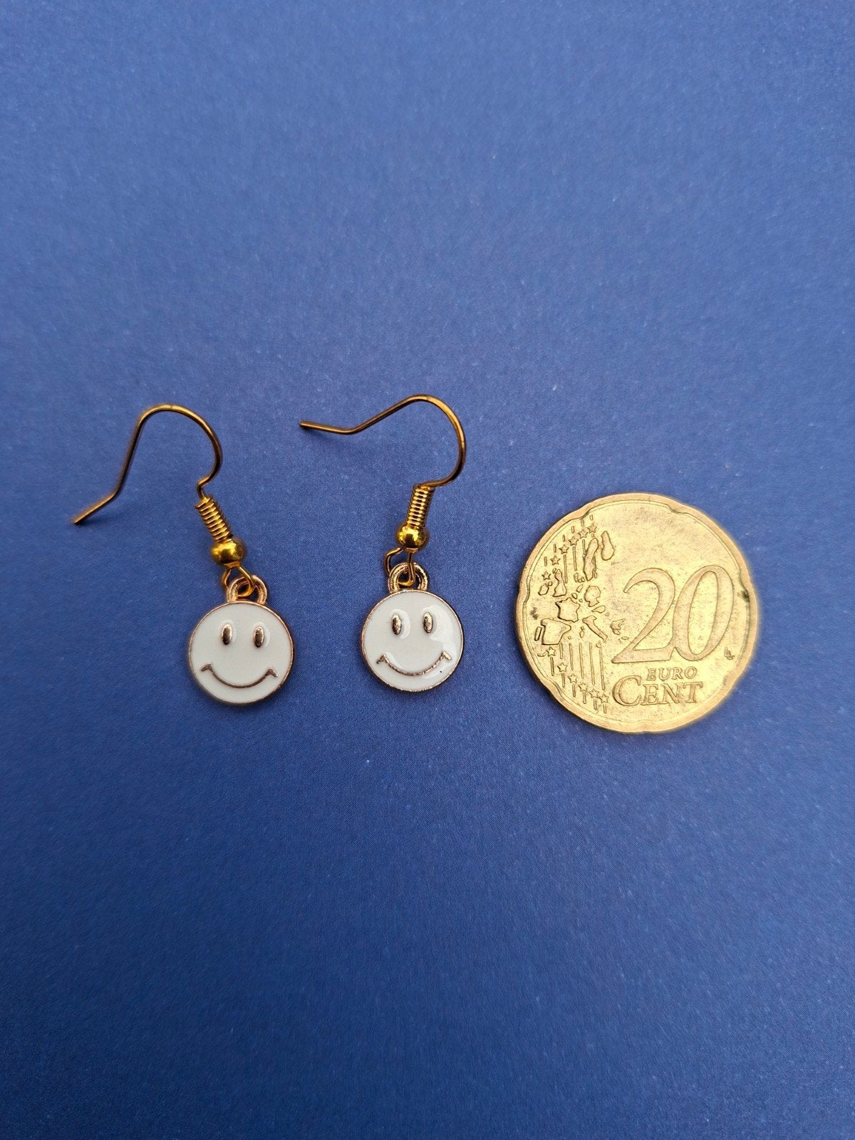 oorbellen smiley, Ophalen of Verzenden, Nieuw, Overige materialen, Hangers