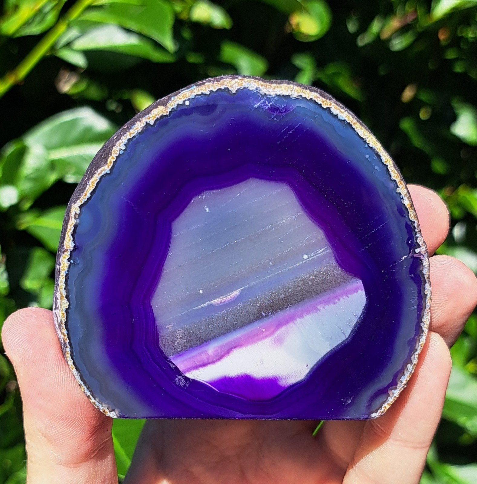 Agaat edelsteen staande edelstenen verzameling kristallen, Verzamelen, Mineralen en Fossielen, Ophalen of Verzenden