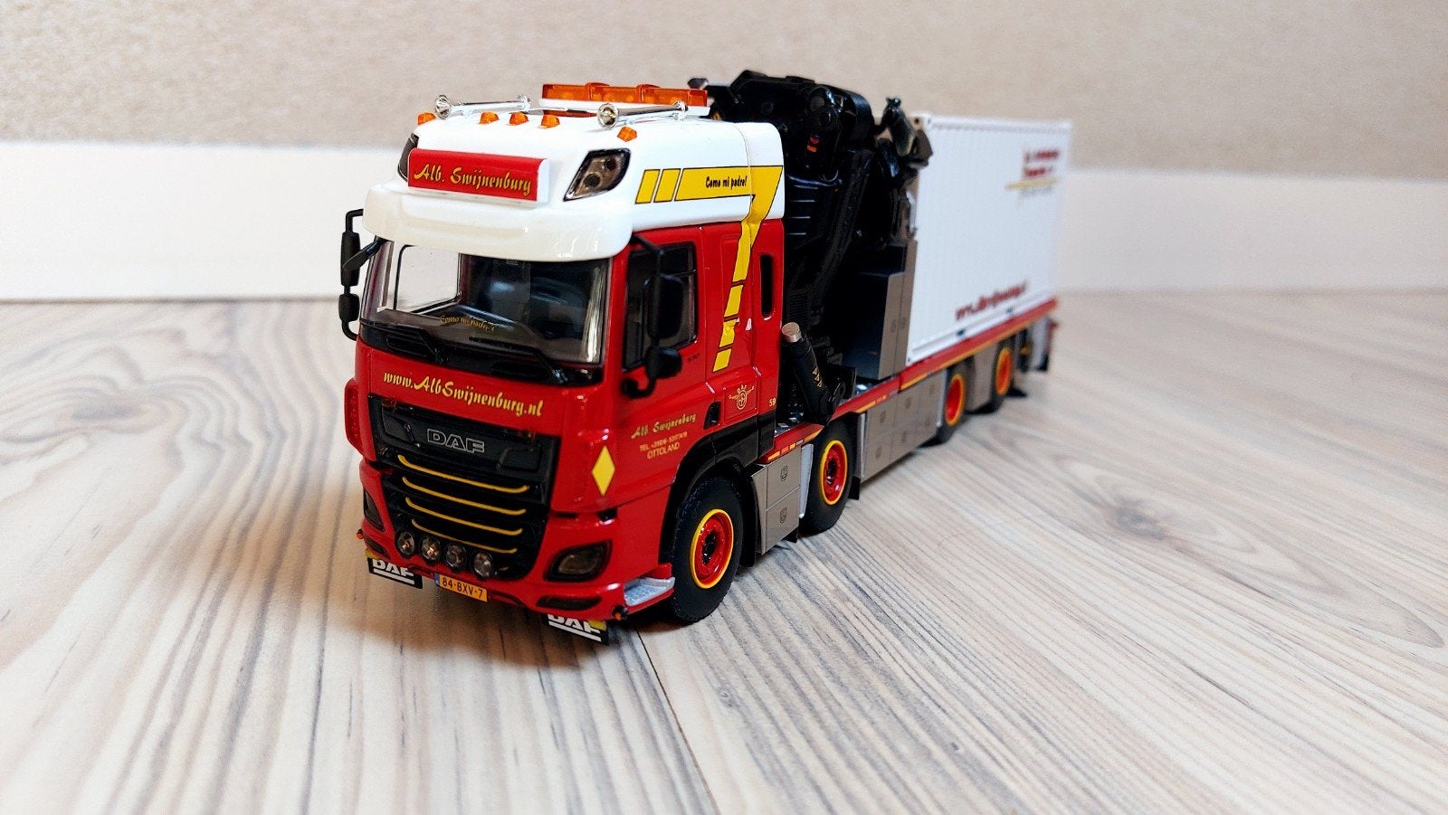 wsi Daf CF Alb. Swijnenburg palfinger autolaadkraan containe, Hobby en Vrije tijd, Ophalen of Verzenden, Nieuw, Bus of Vrachtwagen