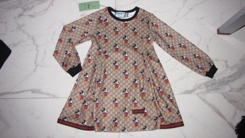 134-140 GUCCI-style  jurk Mickey Mouse *nieuw*, Ophalen of Verzenden, Nieuw, Meisje, Jurk of Rok