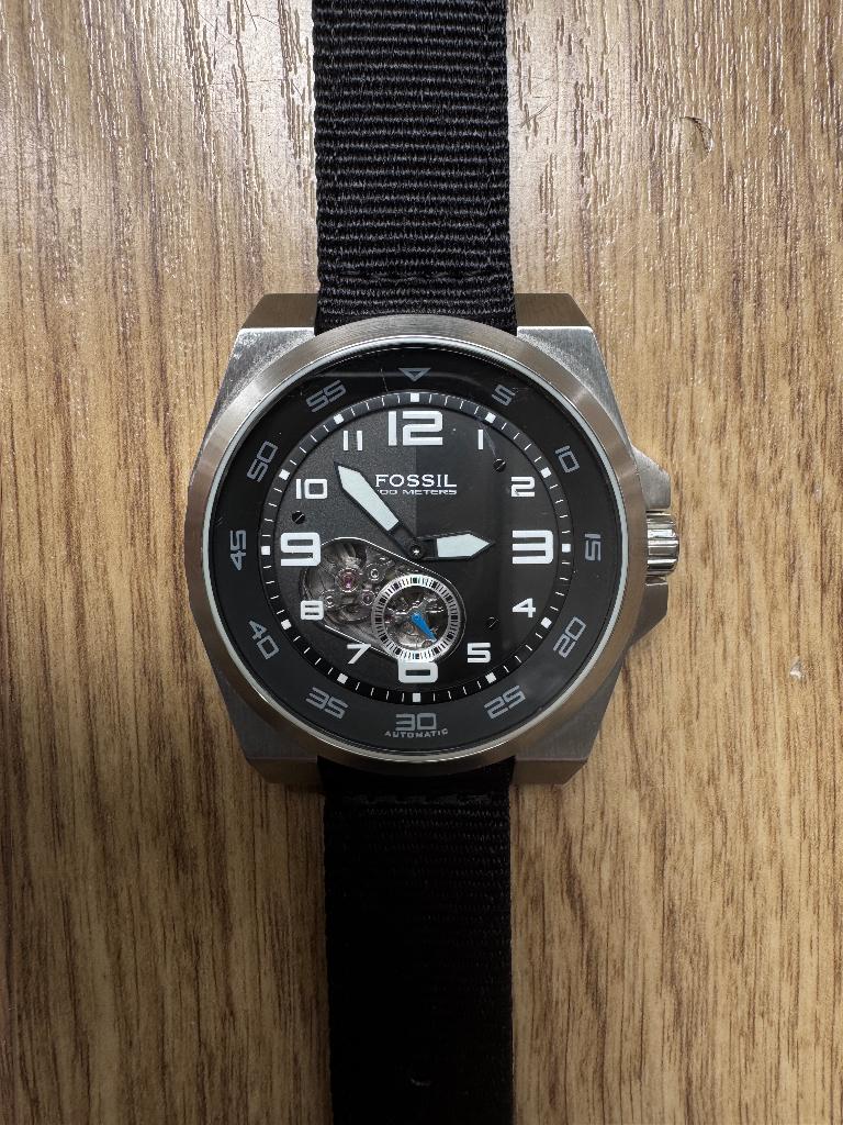 Horloge Fossil automatisch uurwerk ME3004, Overige merken, Staal, Polshorloge, Overige materialen