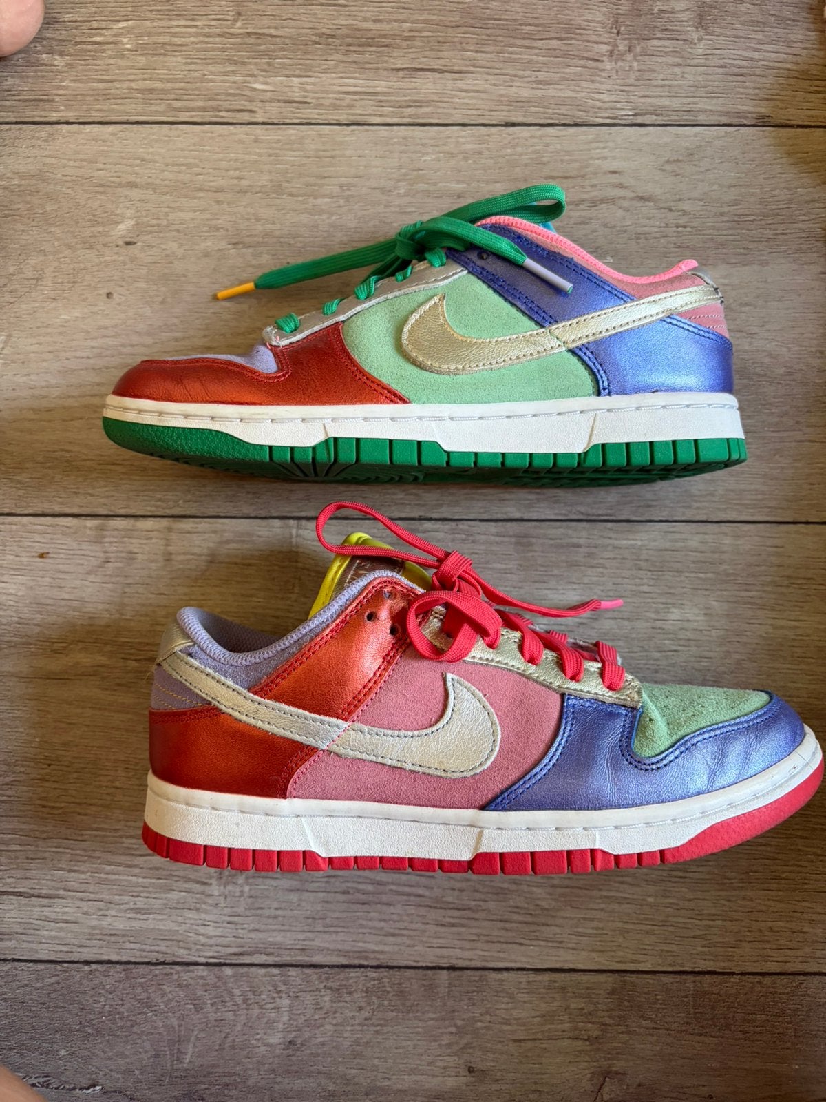 Nike Dunk Low multicolor, Overige kleuren, Ophalen of Verzenden, Sneakers of Gympen, Zo goed als nieuw