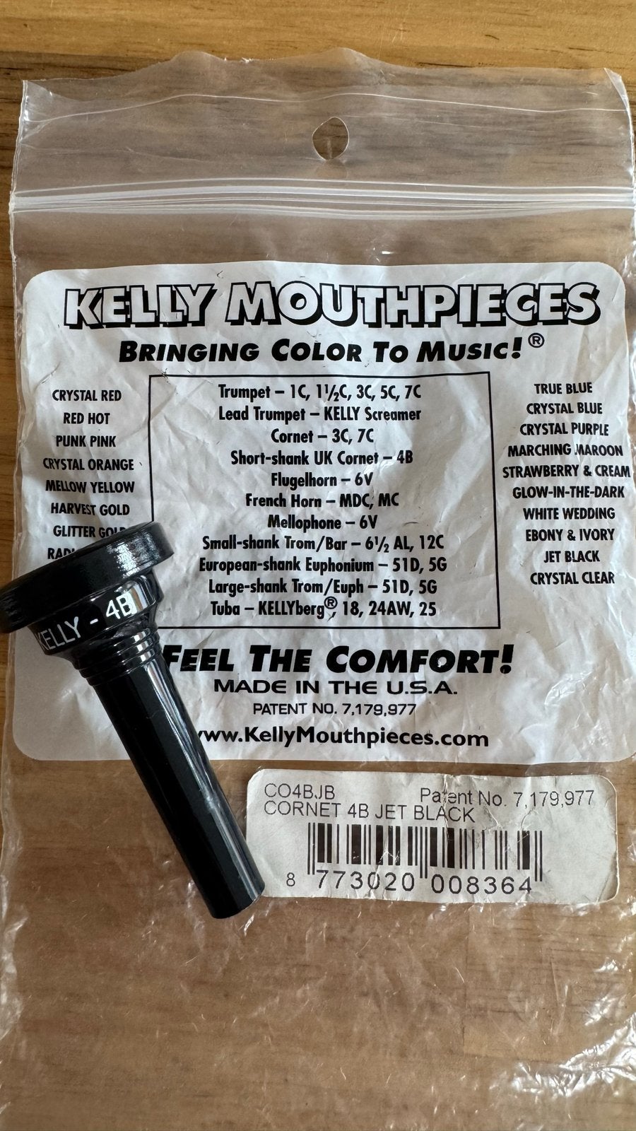 Kelly Mondstuk Cornet 4B Jet Black, Ophalen of Verzenden, Nieuw