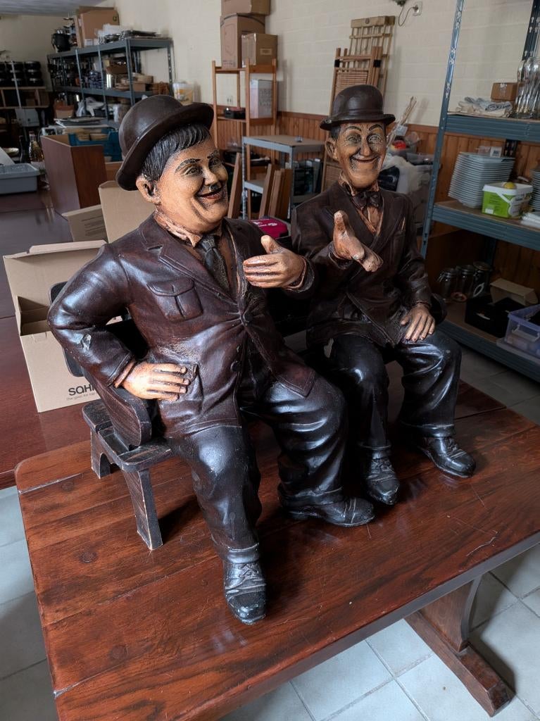 Laurel en Hardy beelden, Verzamelen, Beelden en Beeldjes, Ophalen, Gebruikt, Overige typen