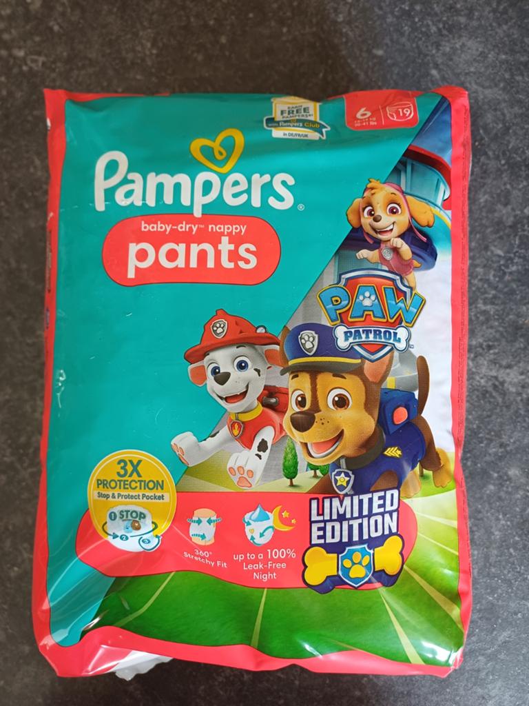 Pampers Baby-Dry Pants Maat 6 Paw Patrol, Ophalen, Nieuw