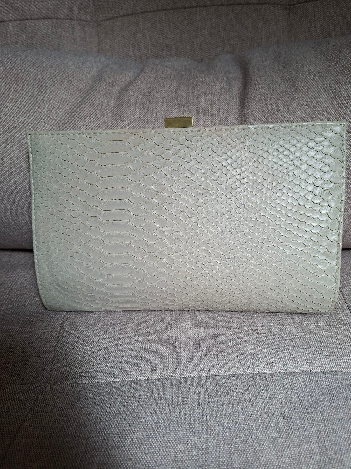 Envelop tas leer croco print nieuw, Sieraden, Tassen en Uiterlijk, Tassen | Damestassen, Ophalen of Verzenden, Nieuw, Bruin