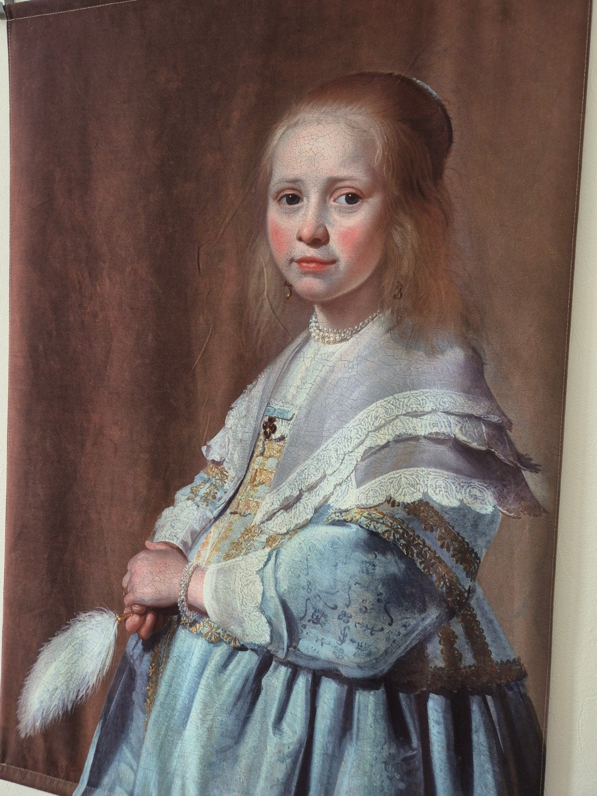 meisje in het blauw, Ophalen, Zo goed als nieuw, Schilderij, 75 – 100