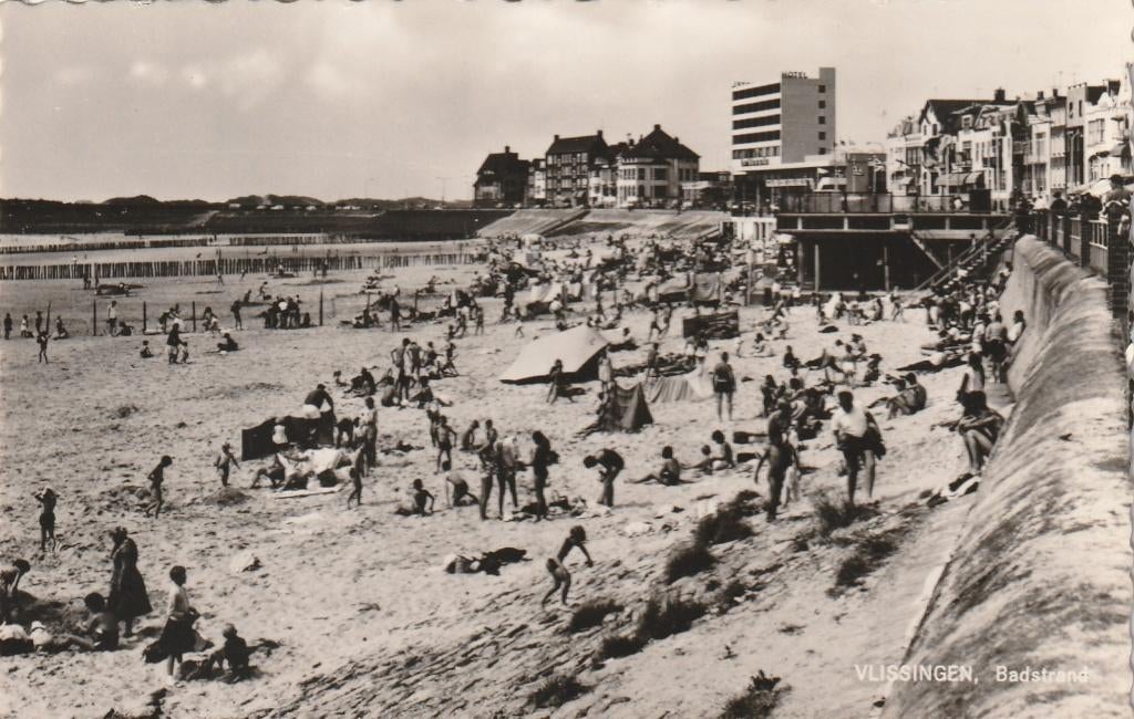 VLISSINGEN Badstrand, Verzamelen, Verzenden, 1960 tot 1980, Ongelopen, Zeeland