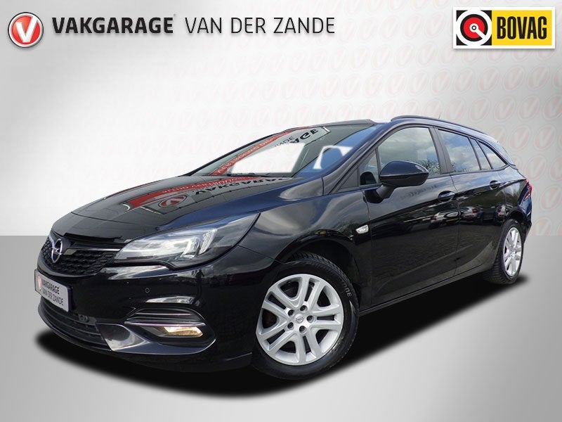 Opel Astra Sports Tourer 1.2 Edition, Trekhaak, Camera, Carp, Voorwielaandrijving, Stof, Gebruikt, Zwart