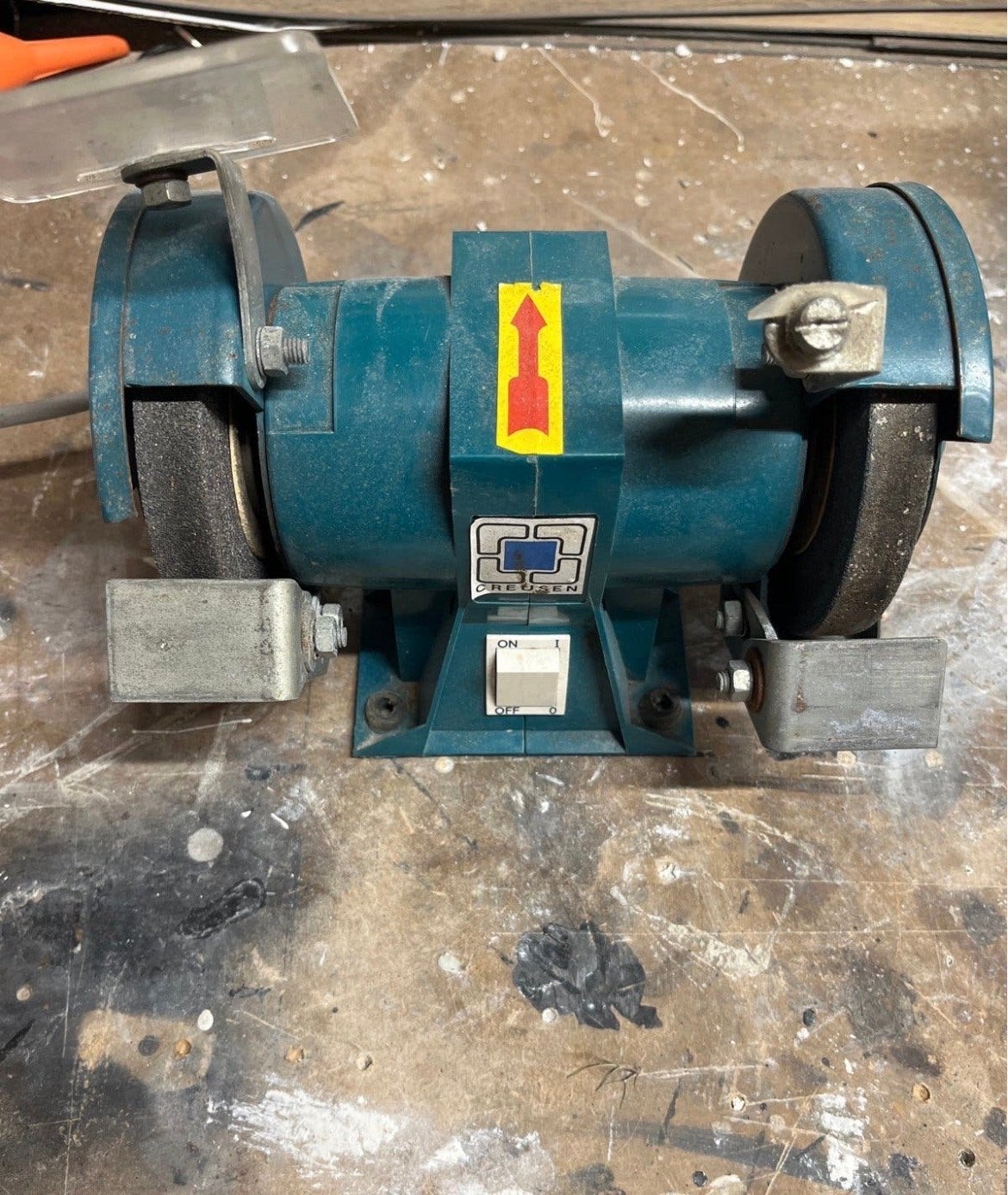 Tafel slijpmachine, Ophalen of Verzenden, Gebruikt, Werkbankslijpmachine