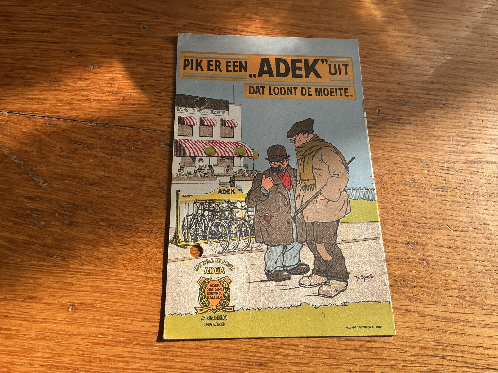 E10 ADEK Illustrator Jo Spier perforatie gaten, Ophalen of Verzenden, Sterren en Beroemdheden