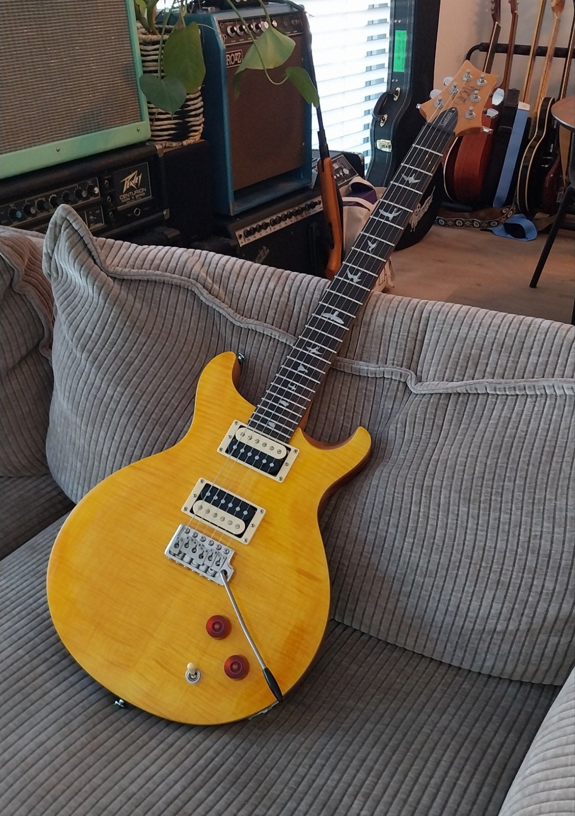 PRS SE Santana Yellow, Ophalen, Zo goed als nieuw, Solid body, Paul Reed Smith