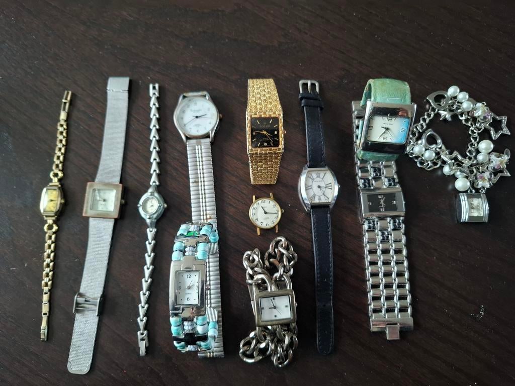 Diverse horloges defect en voor onderdelen, Overige merken, Overige materialen, Polshorloge, Ophalen of Verzenden