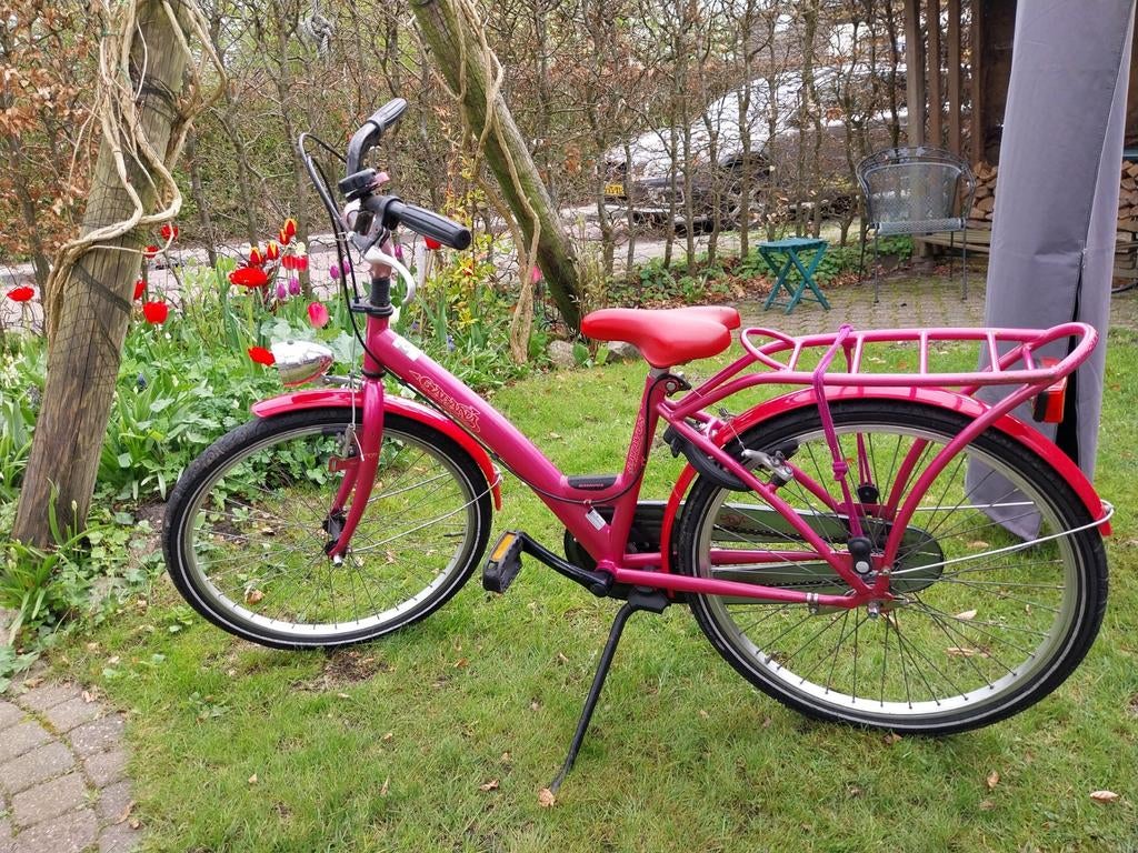 Batavus Gabana meisjesfiets 24 inch, roze. T.e.a.b, Ophalen, Gebruikt, 24 inch, Handrem