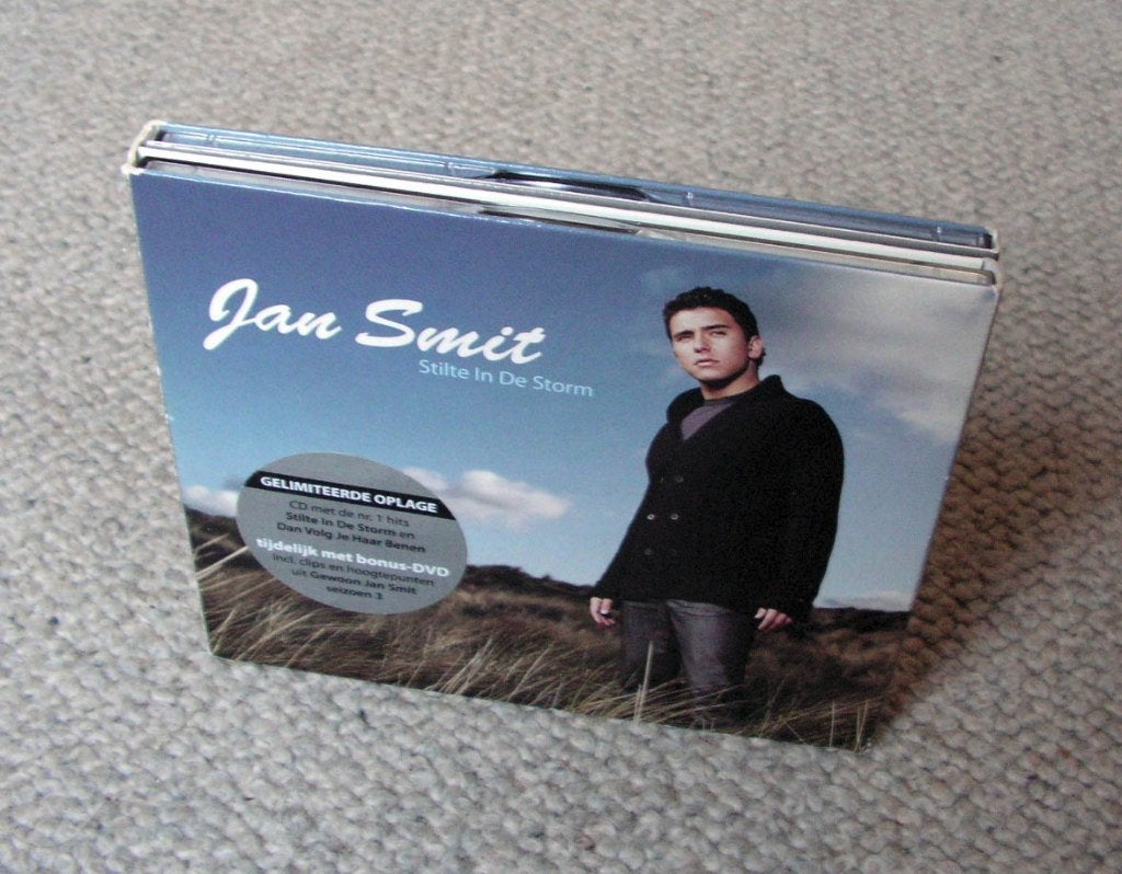 Jan Smit – Stilte In De Storm CD 14 nrs DVD 4 nrs 2008 GOED, Zo goed als nieuw, Levenslied of Smartlap, Album, Inclusief boekje