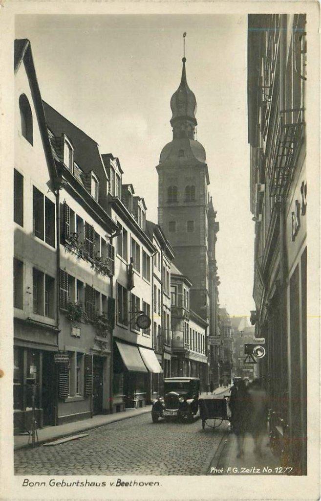 381-222-029 Bonn Geburtshaus Beethoven, Verzamelen, Verzenden, Voor 1920, Duitsland