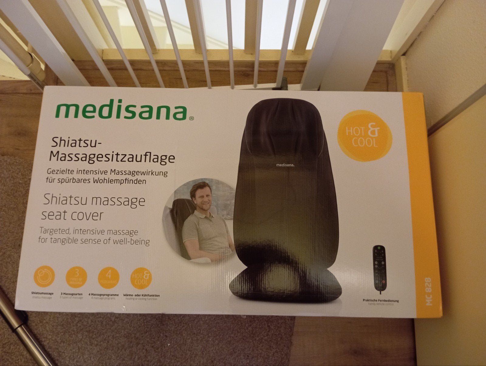 medisana Shiatsu massage kussen MC828, Sport en Fitness, Massageproducten, Ophalen, Nieuw, Massagestoel of Kussen