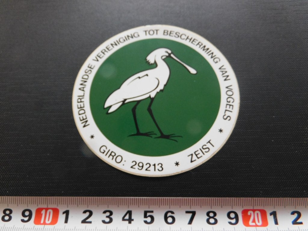 sticker Zeist Nederlandse Vereniging tot bescherming van vog, Ophalen of Verzenden, Zo goed als nieuw