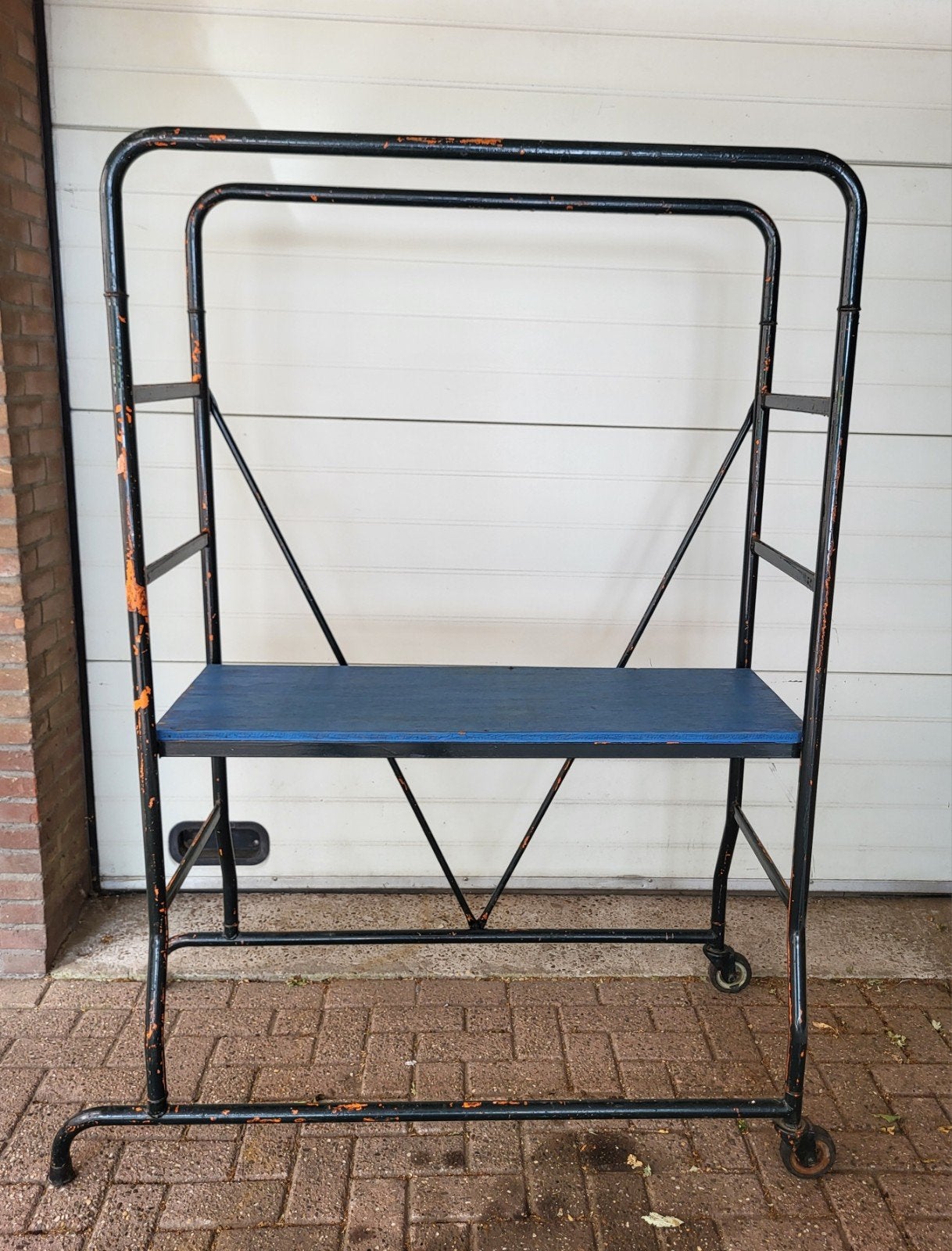 Vintage Rek met Plank - Industrieel Design, Ophalen