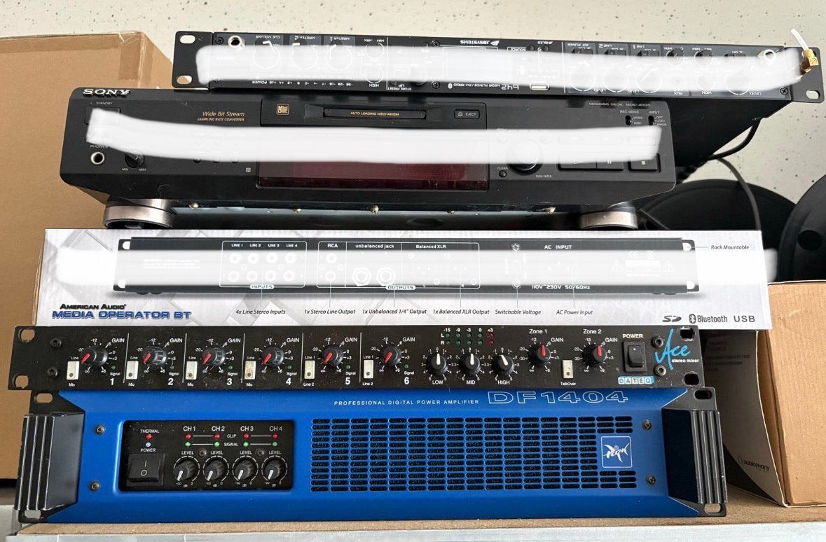 Professionele Audio Apparatuur Set: Versterker, Mixer, Spele, Audio, Tv en Foto, Ophalen of Verzenden, Gebruikt