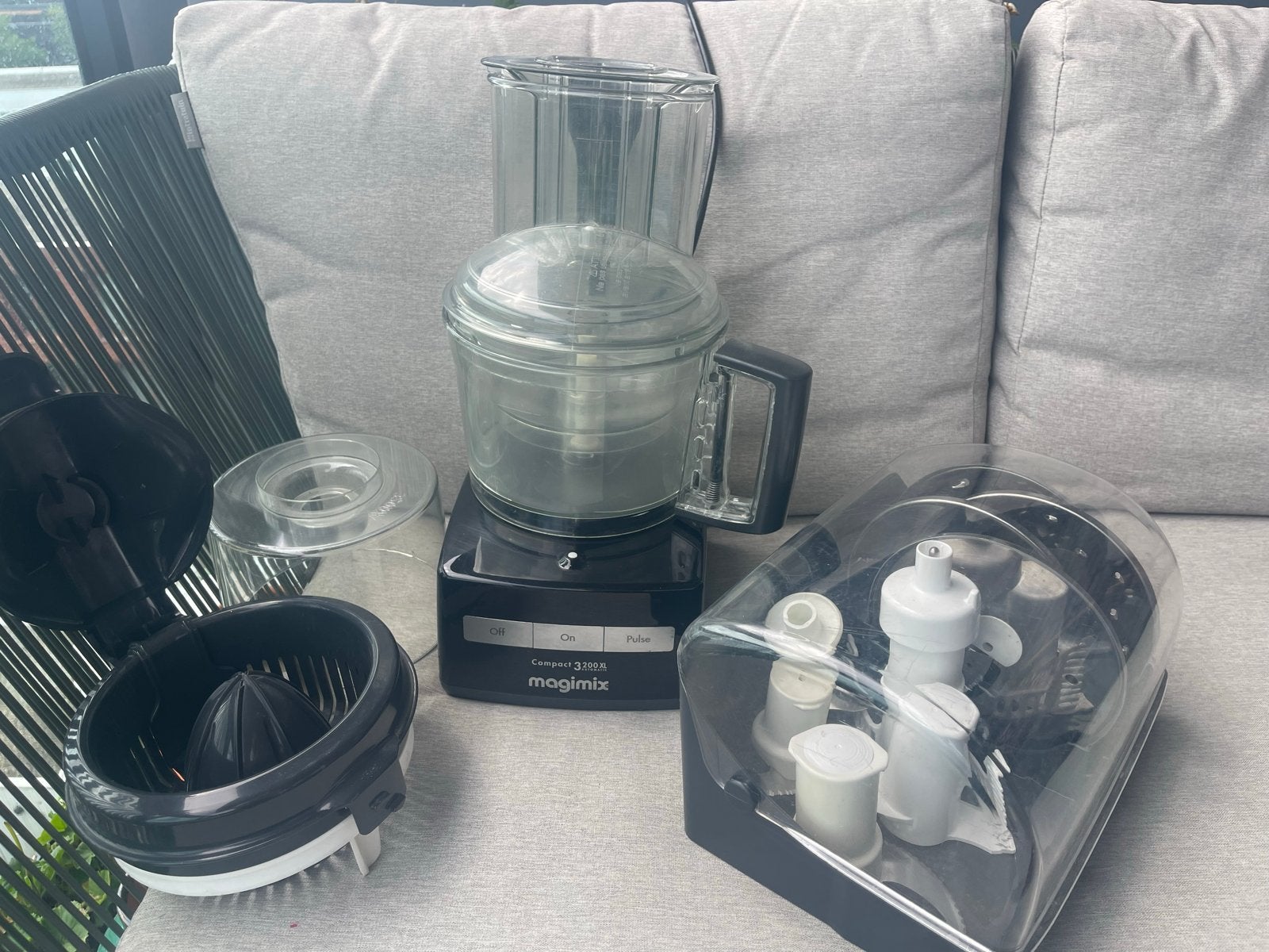 Magimix Compact 3100R Keukenmachine met Accessoires, Witgoed en Apparatuur, Keukenmixers, Zo goed als nieuw, 2 tot 3 liter, 1 snelheid
