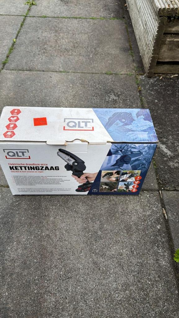 QLT Elektrische Accu Kettingzaag - Nieuw in doos, Ophalen, Minder dan 30 mm, Kettingzaag, Nieuw
