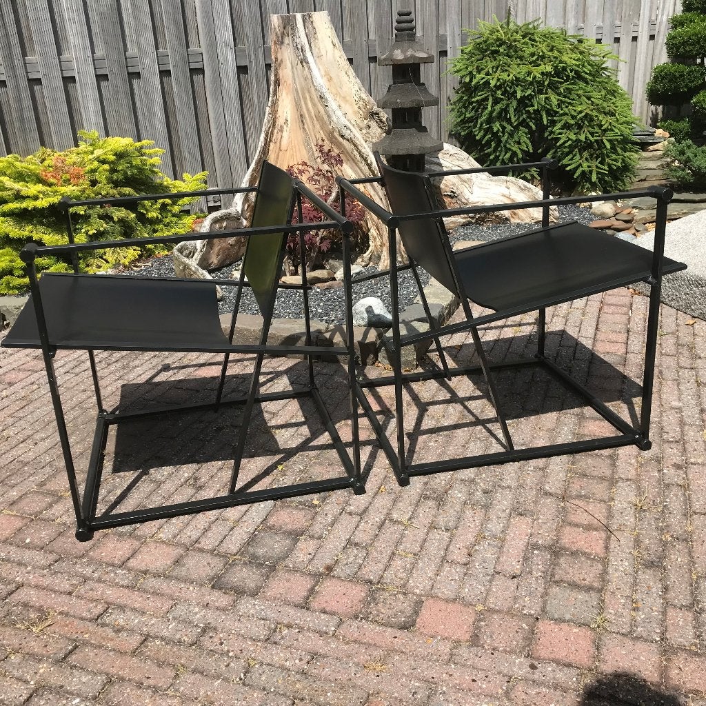 2 Pastoe FM60 FM 60 Cube Kubus chair stoel fauteuil, Ophalen, Gebruikt, Zwart, Nvt