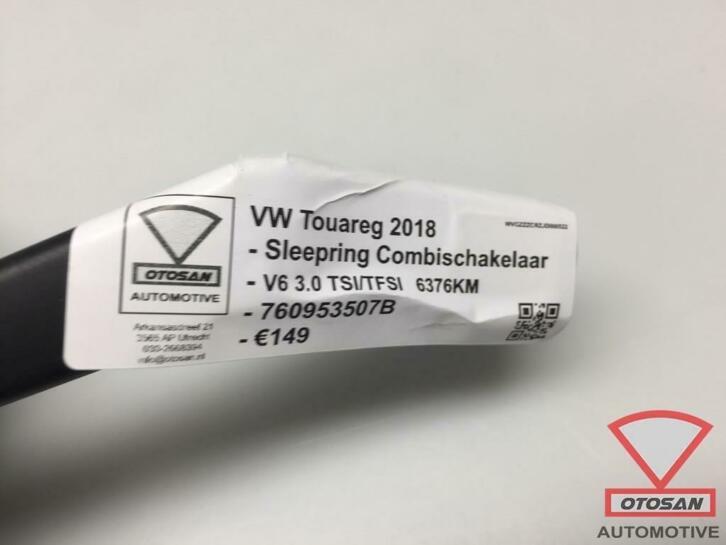 vw touareg 2018 sleepring + combischakelaar 760953507b, Gebruikt, Volkswagen, Volkswagen AG, Berliner Ring 2
38440  Wolfsburg, DE