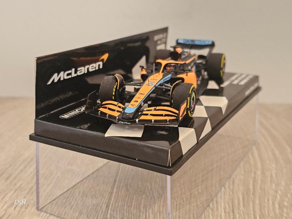 McLaren MCL36, Daniel Ricciardo # 3, GP Bahrain 2022., Ophalen of Verzenden, Zo goed als nieuw, Auto, MiniChamps