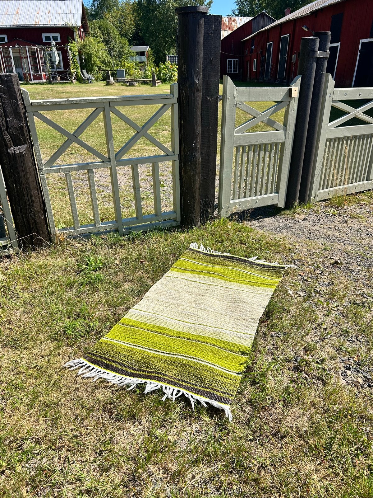 Uiterzonderlijk mooie Zweedse plastamatta 120x60, Retro, Gebruikt, 100 tot 150 cm, Zweeds