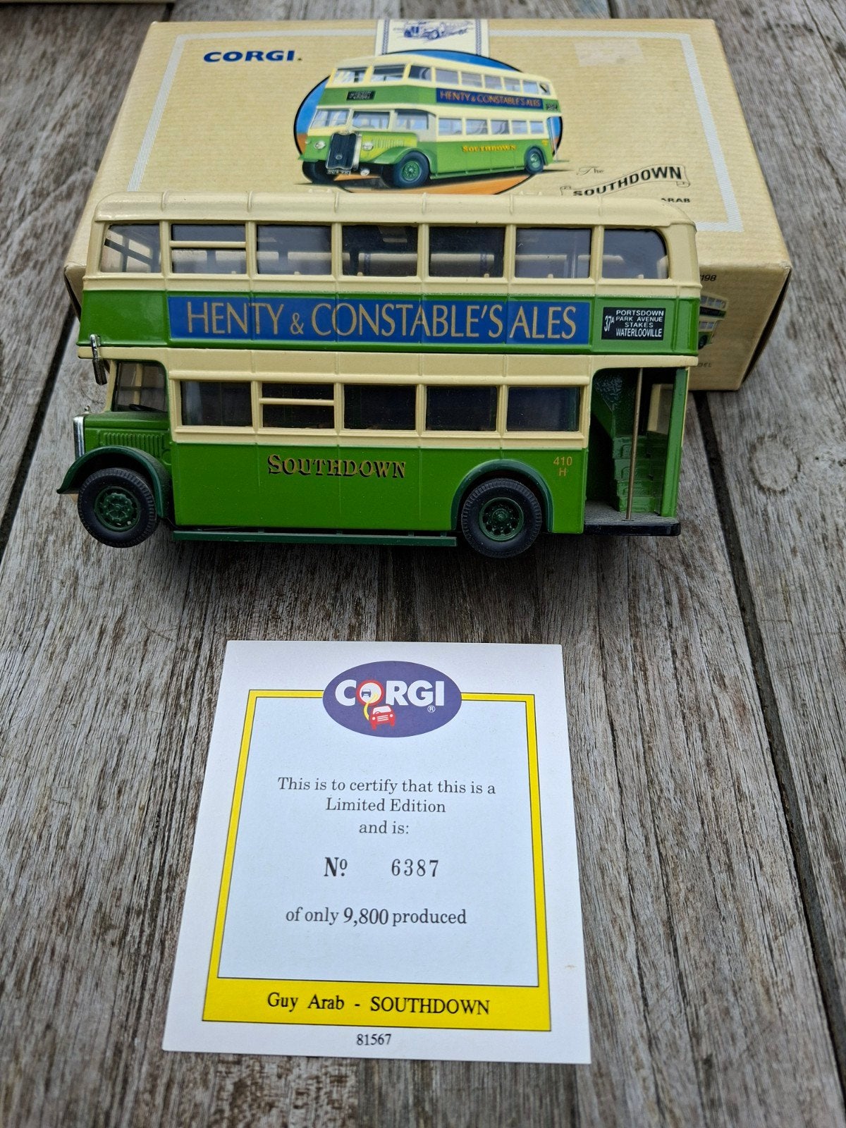 Corgi Guy Arab Southdown Limited Edition Bus, Overige merken, 1:50 of kleiner, Overige typen, Ophalen of Verzenden
