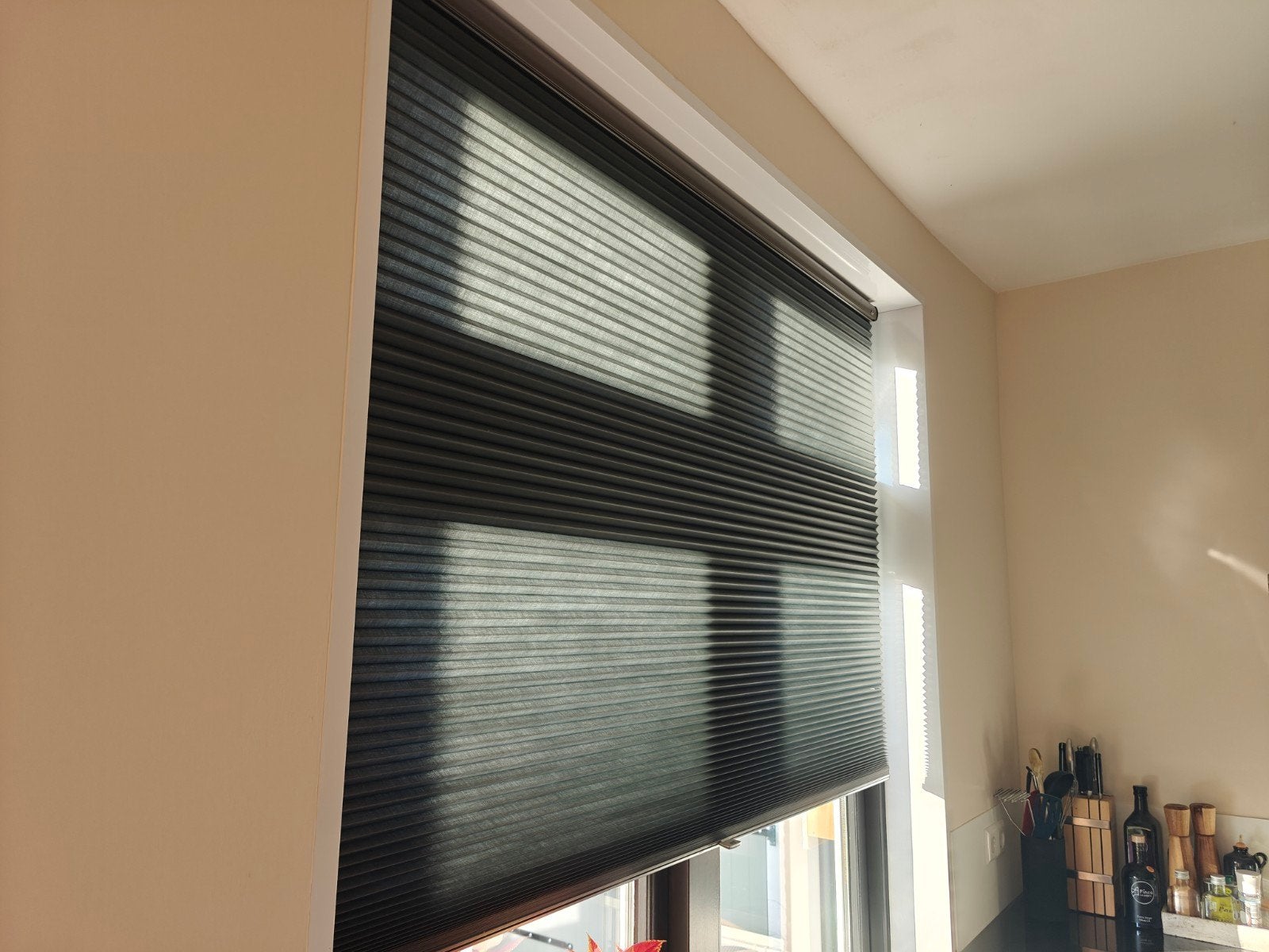 Luxaflex Duette Gordijn - Zo goed als nieuw (161 x 210 cm), Ophalen, Zo goed als nieuw, Grijs