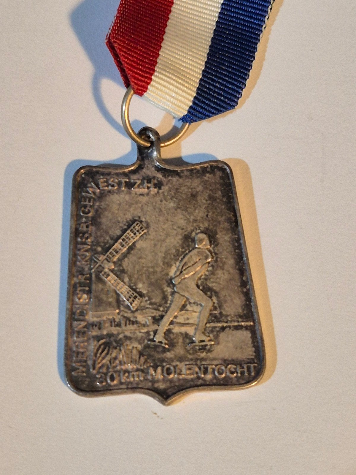 Medaille schaatsen Molentocht 1997, Postzegels en Munten, Ophalen of Verzenden, Overige materialen, Nederland