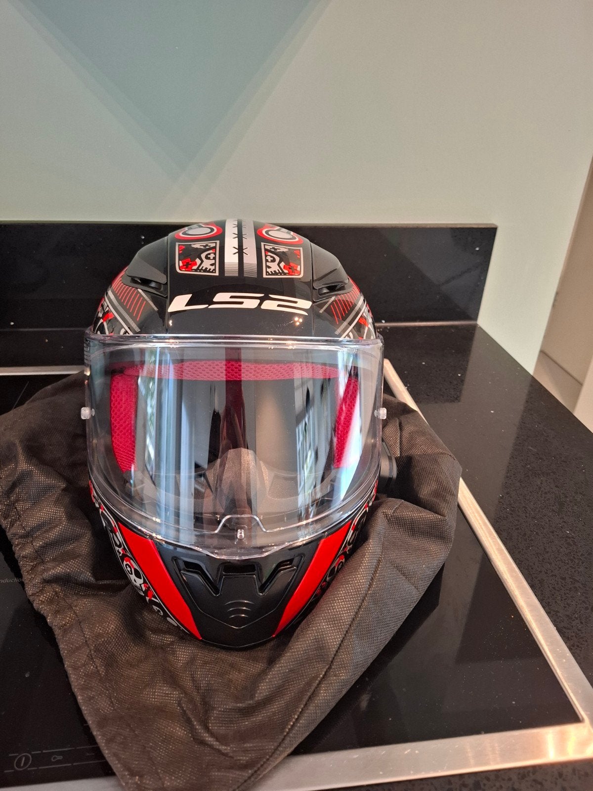 LS2 FF353 Rapid Mini Voodoo motorhelm met Sena communicatie, Motoren, Overige merken, Ophalen of Verzenden, Integraalhelm, L