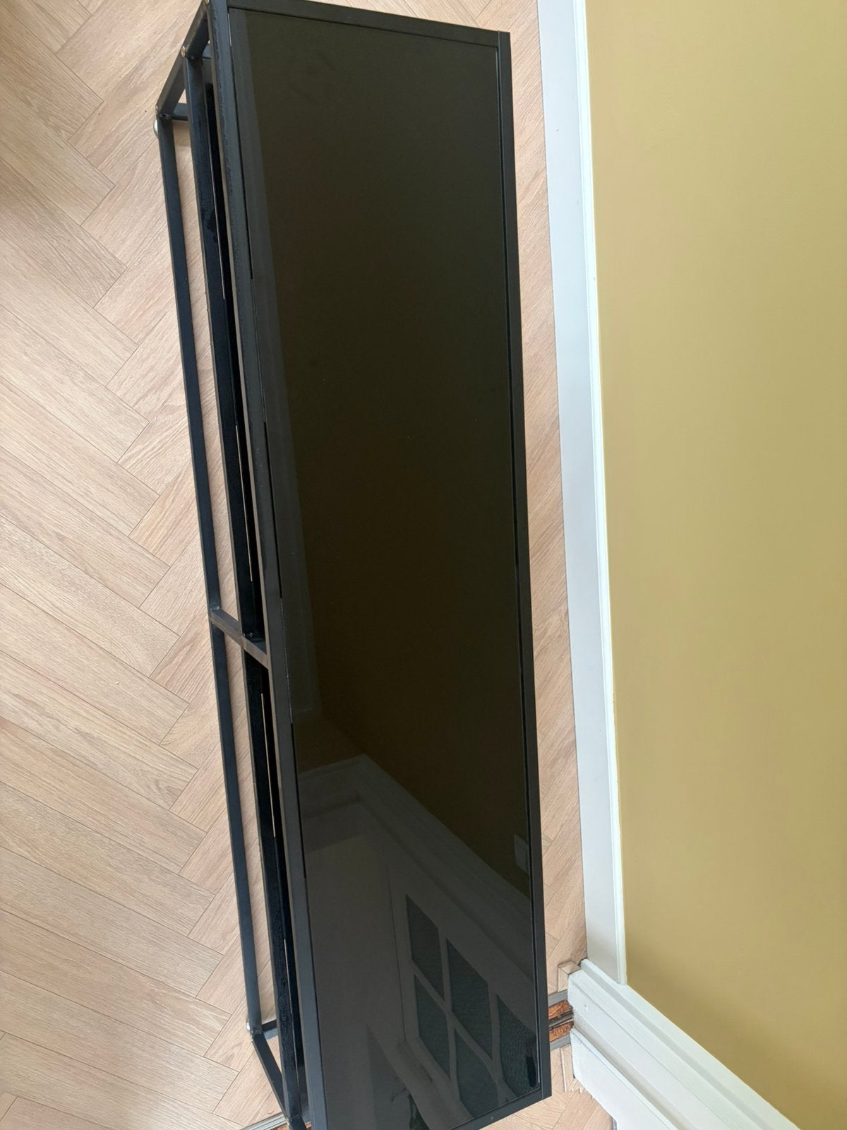 Tv meubel zwart, Ophalen, 150 tot 200 cm, Zo goed als nieuw, Minder dan 100 cm