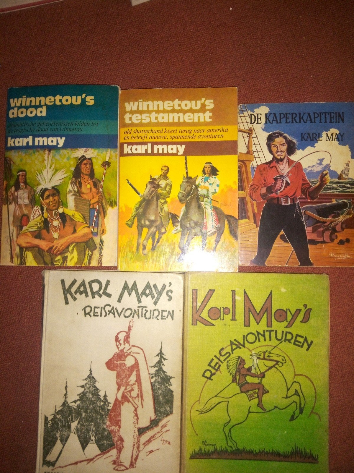 Karl May Boeken - Winnetou's Dood, Testament, Reisavonturen, Verzenden