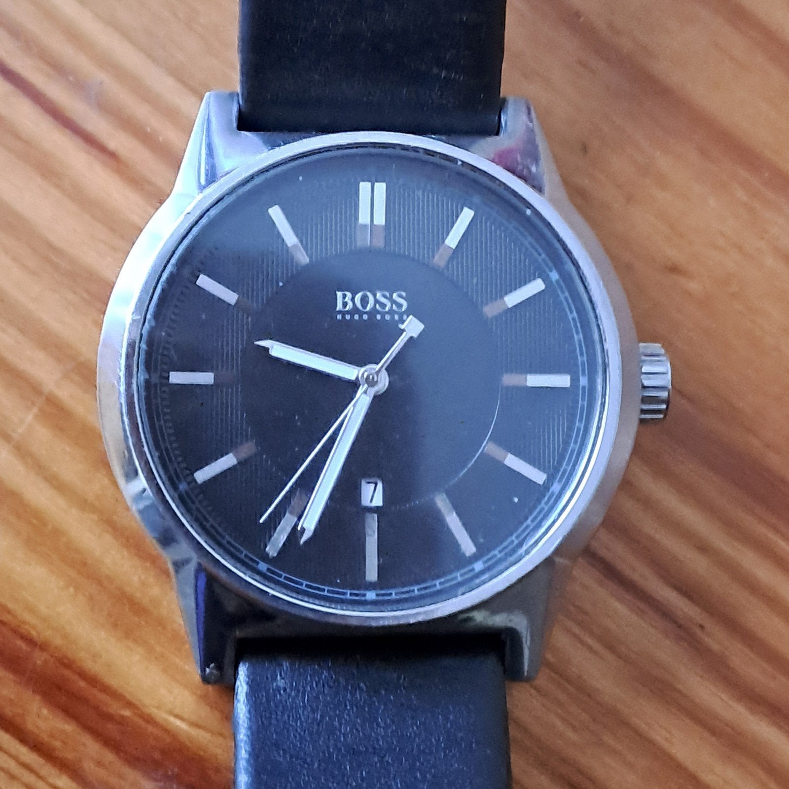 Hugo Boss Horloge, Sieraden, Tassen en Uiterlijk, Horloges | Heren, Ophalen, Staal, Polshorloge, Leer