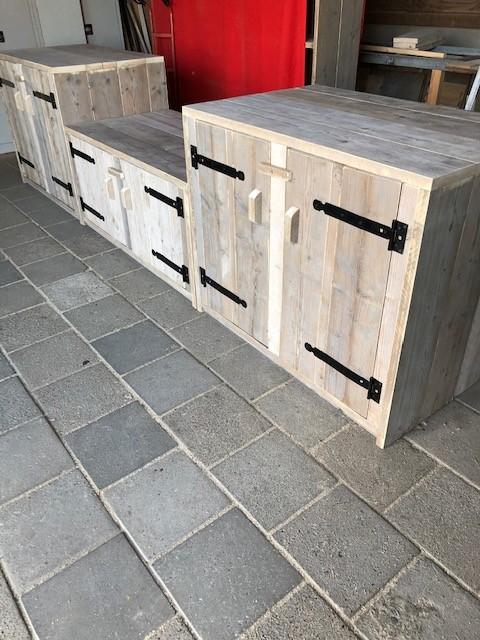 buitenkeuken van gebr steigerhout, Ophalen of Verzenden, Nieuw, Houtskool