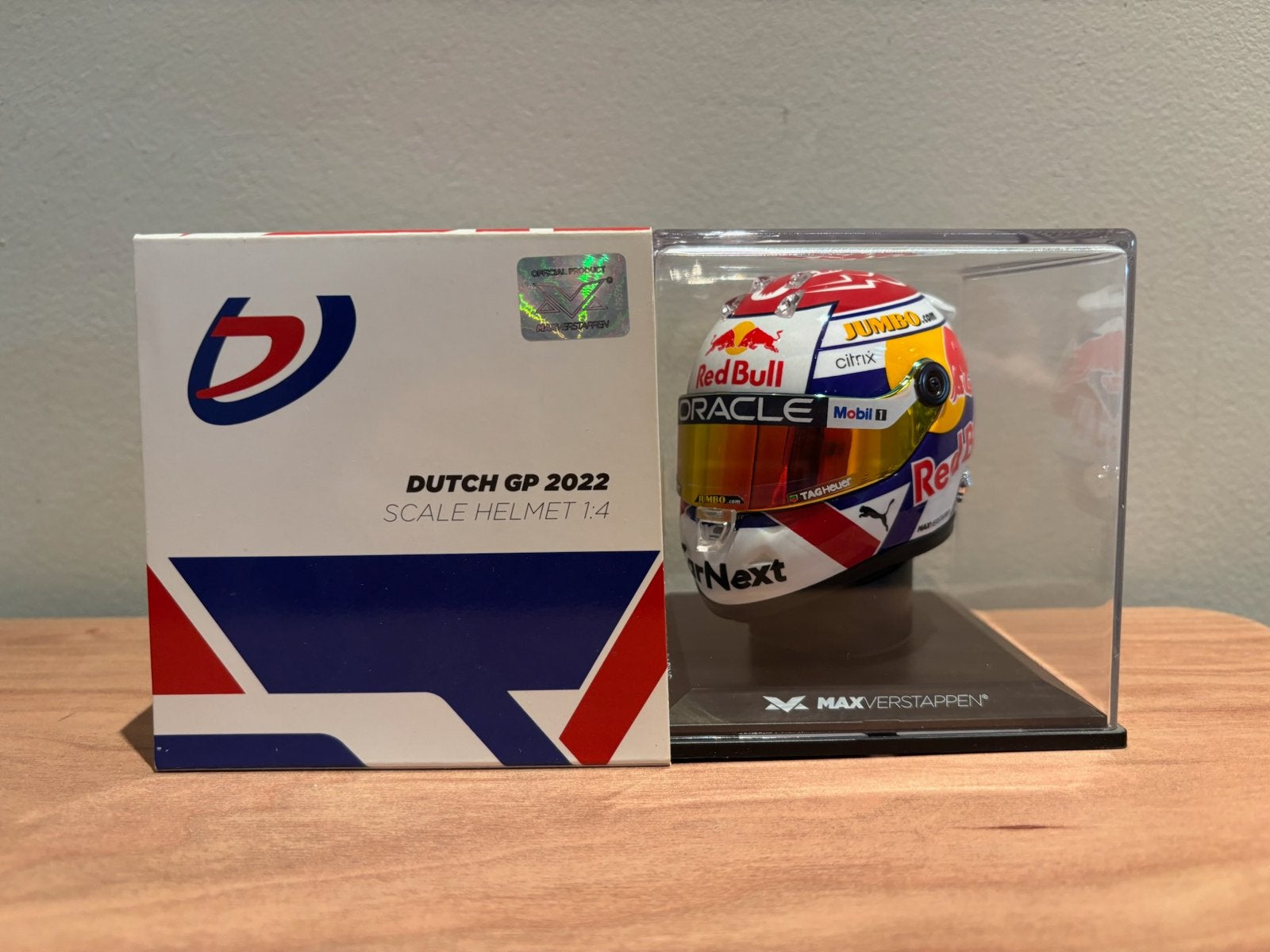 Max verstappen helm 1:4 zandvoort 2022, Ophalen of Verzenden, Zo goed als nieuw, Formule 1