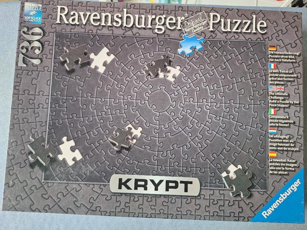 Krypt puzzel, Ophalen, 500 t/m 1500 stukjes, Zo goed als nieuw, Legpuzzel