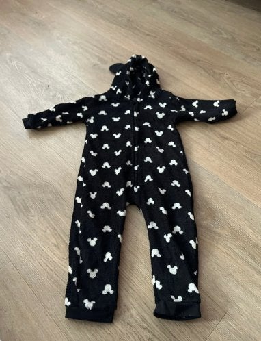 Zwart witte onesie disney 86, Disney, Overige typen, Meisje, Ophalen of Verzenden