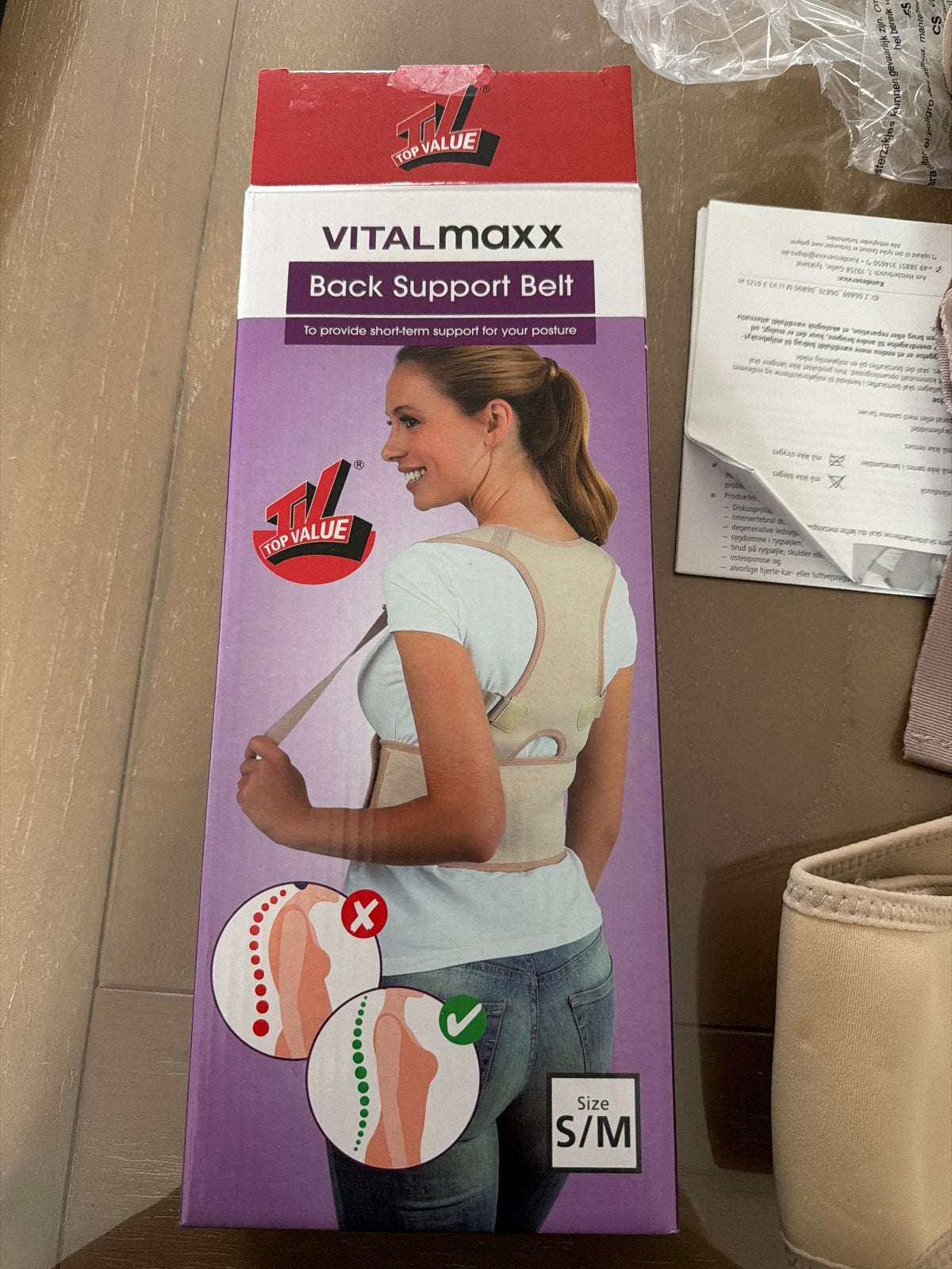 nieuwe VITALmaxx Rugsteun-gordel gaat in maat S/M., Ophalen of Verzenden, Nieuw