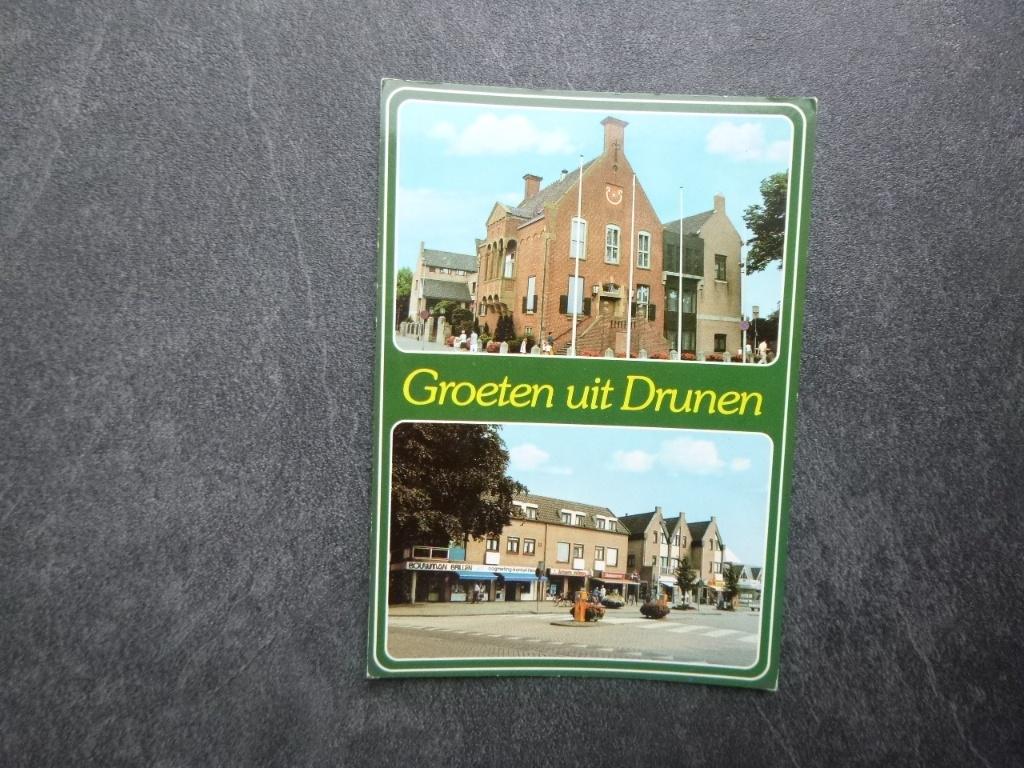 groeten uit Drunen, Bouwman brillen/Broere reizen, Verzenden, 1980 tot heden, Gelopen, Noord-Brabant