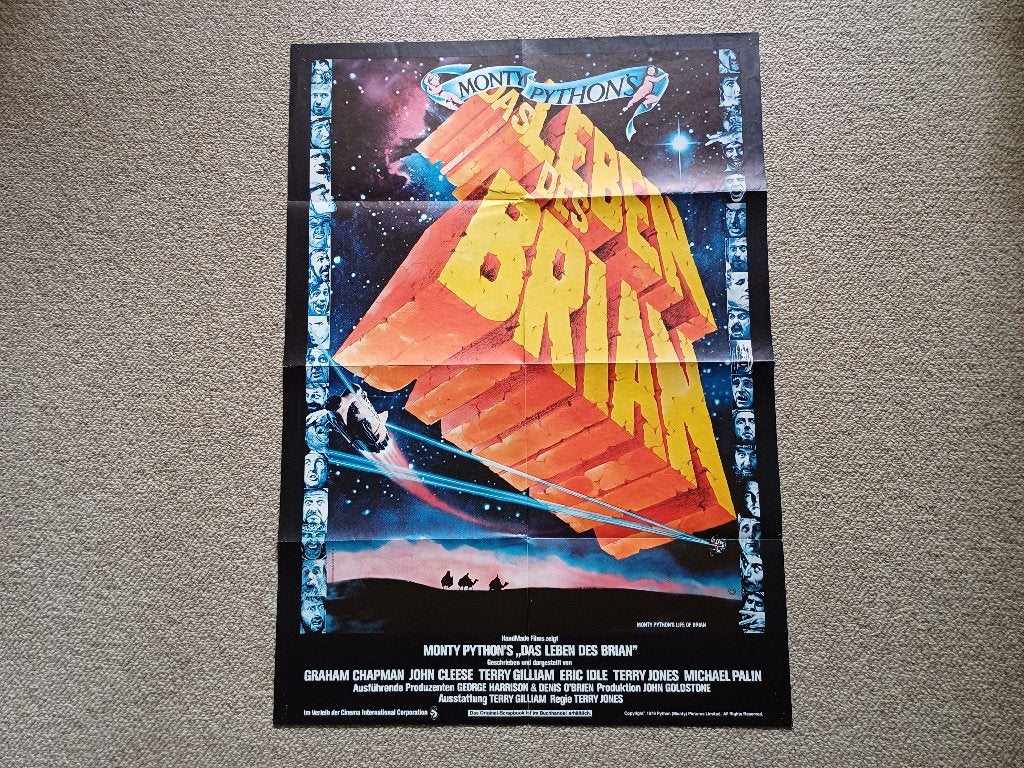 MONTY   PYTHON ' S   LIFE   OF   BRIAN     filmposter., Rechthoekig Staand, Verzenden, Nieuw, A1 t/m A3